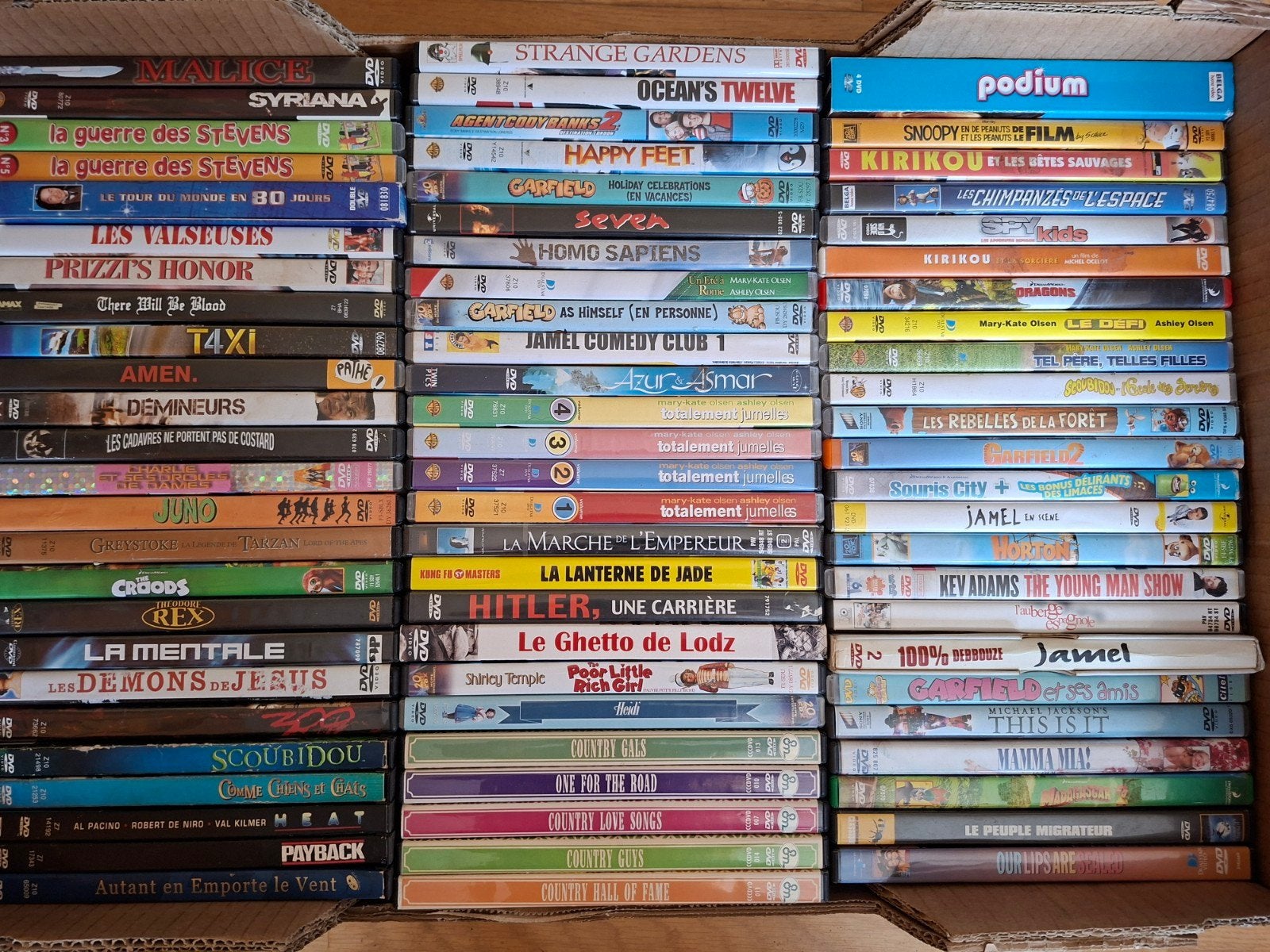 Te koop lot van 75 dvd's, Gebruikt, Inclusief doosje, Alle leeftijden, Ophalen of Verzenden