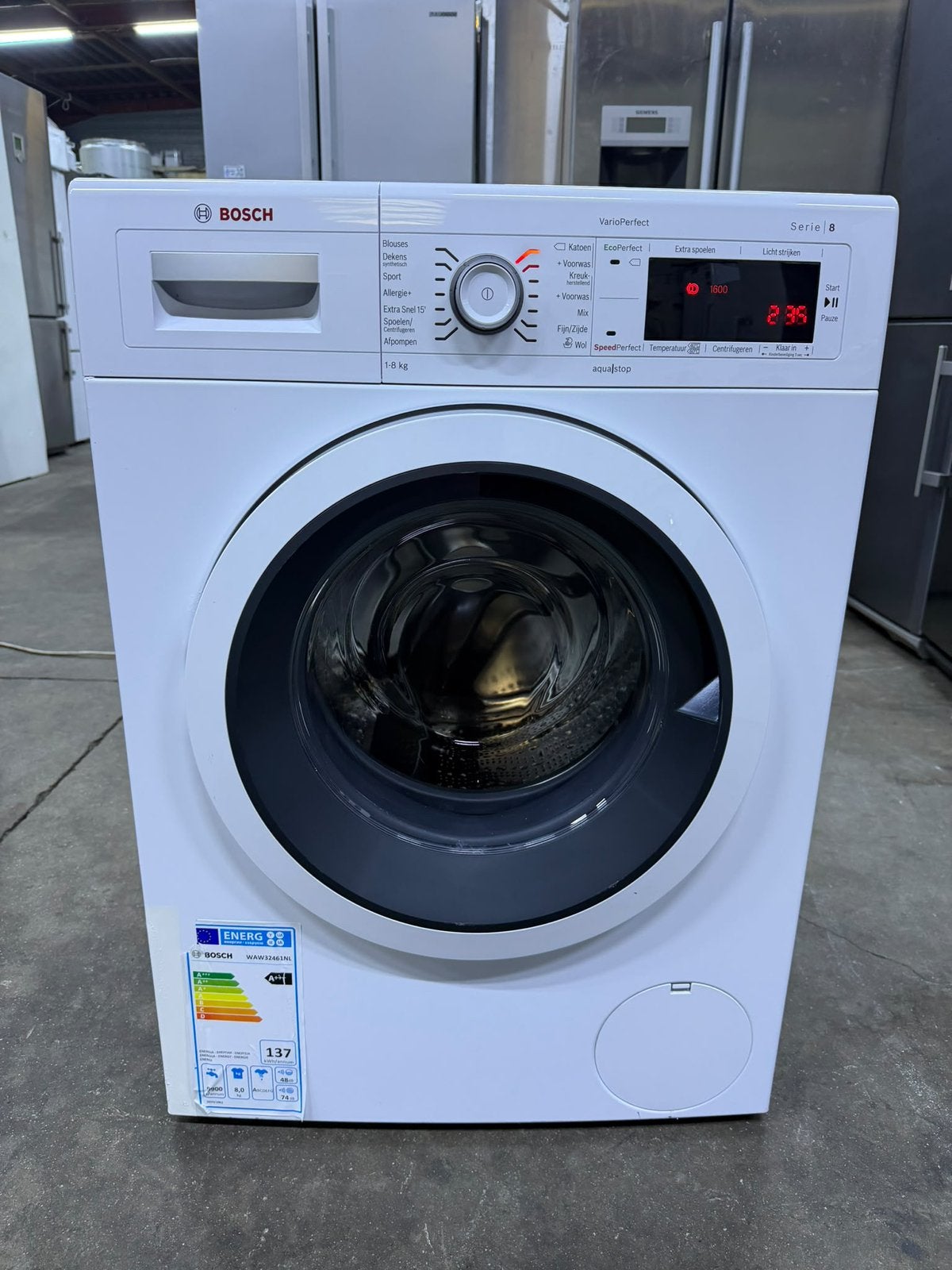 Wasmachine Bosch A+++ 8 kg met GARANTIE, Electroménager, Enlèvement, Comme neuf