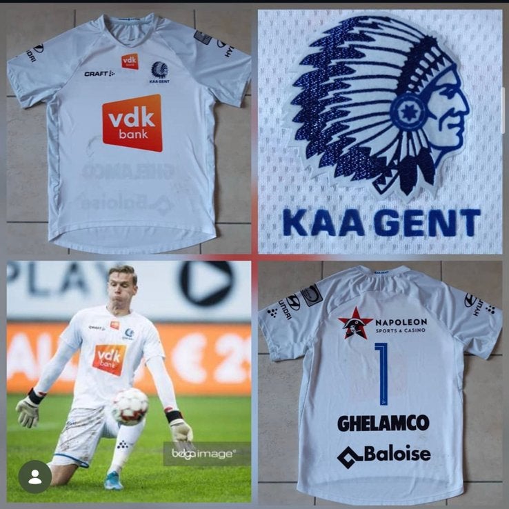 Matchworn shirt Thomas Kaminski KAA Gent, Enlèvement ou Envoi