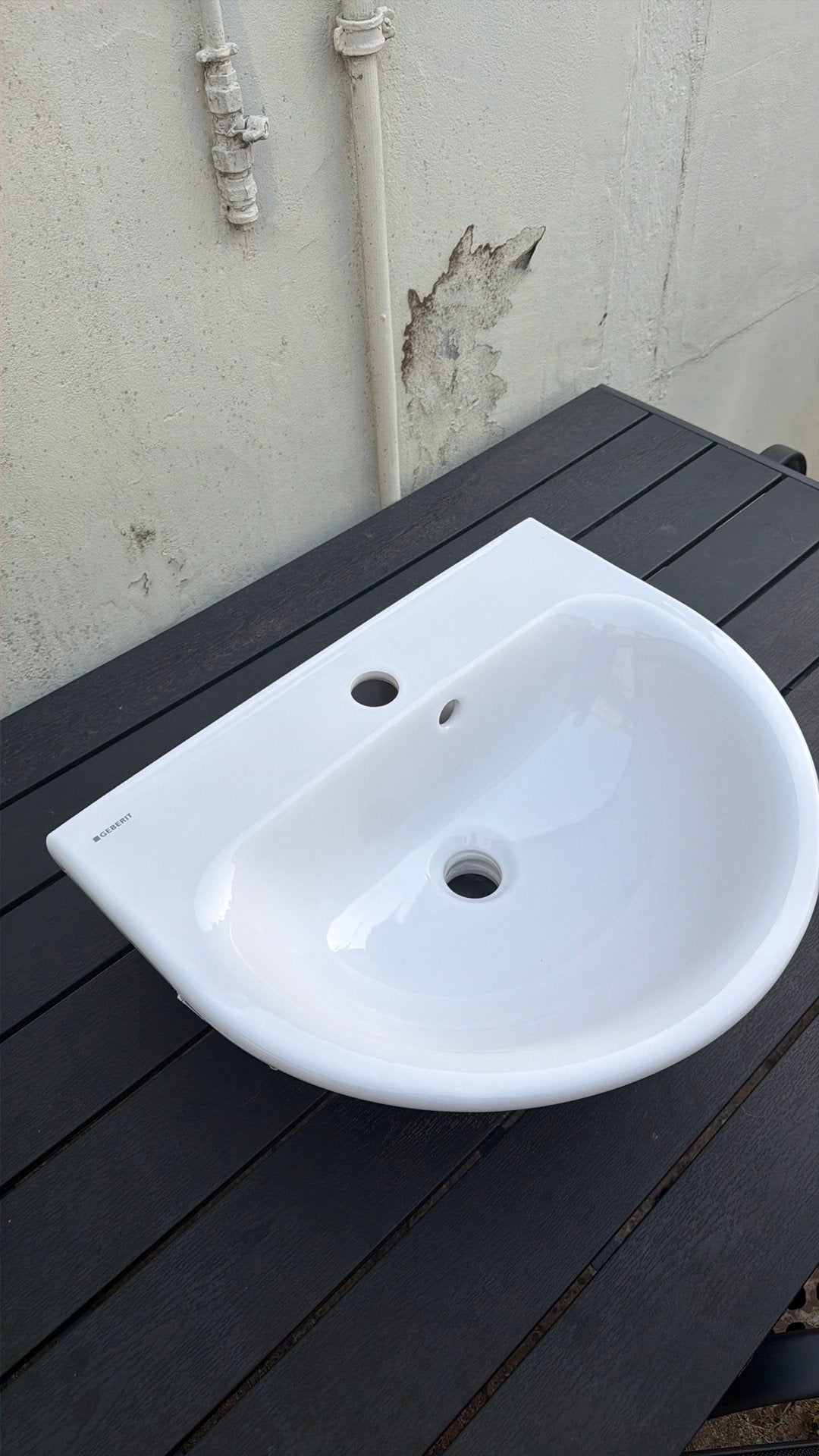 Wasbak Geberit, Huis en Inrichting, Badkamer | Badkamermeubels, Ophalen, Nieuw, Wasbak of Wastafel