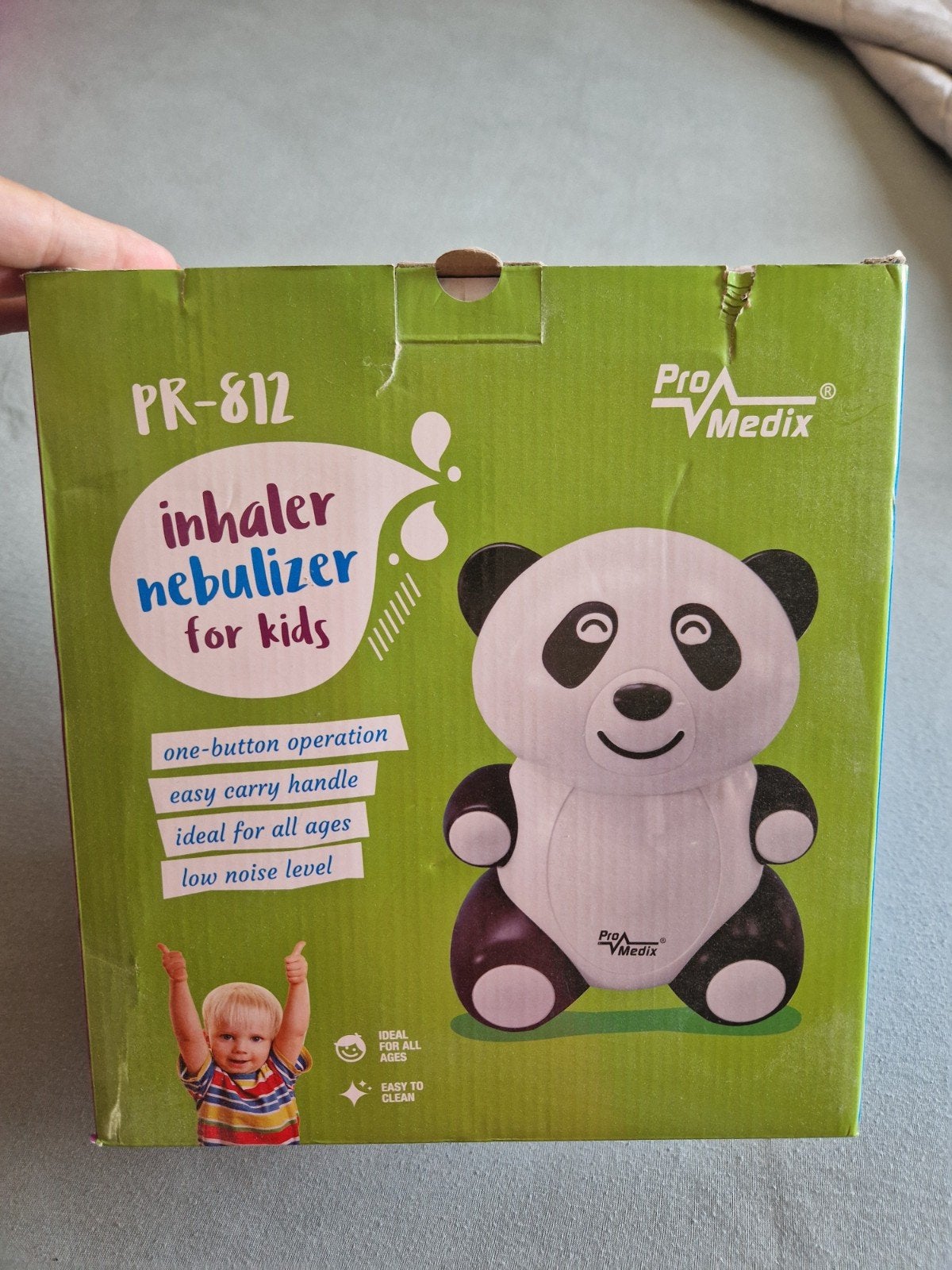 Aerosoltoestel voor baby, Ophalen