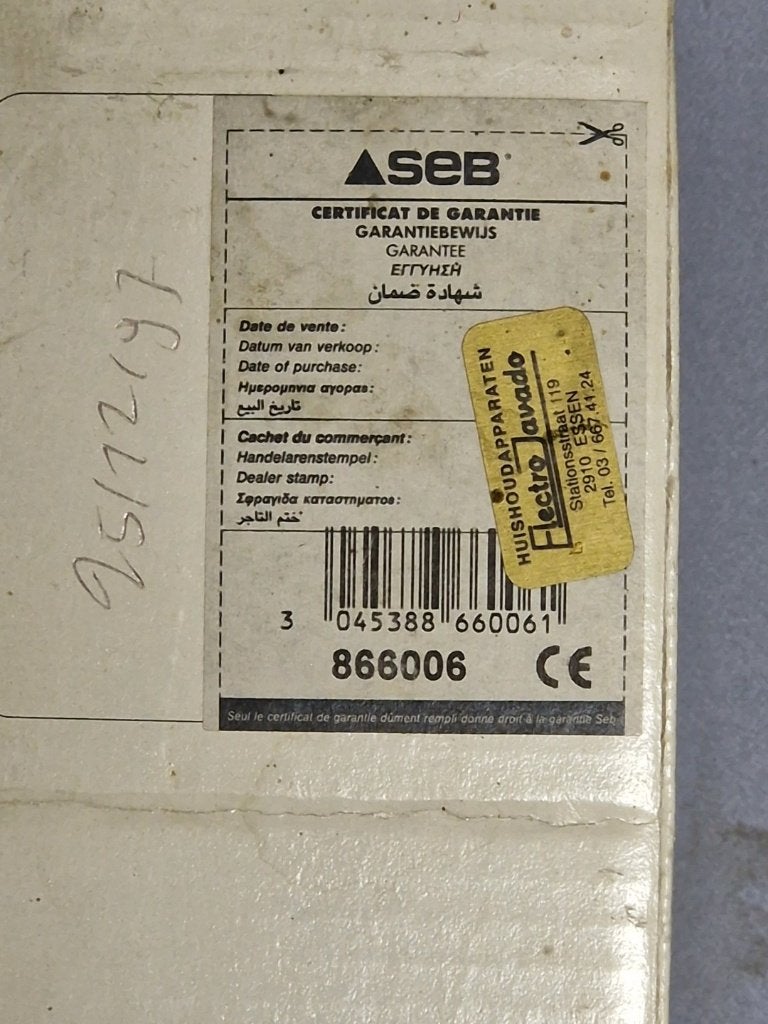 SEB keukenrobot, Elektronische apparatuur, Stoomapparaten, Ophalen, Gebruikt, X, X