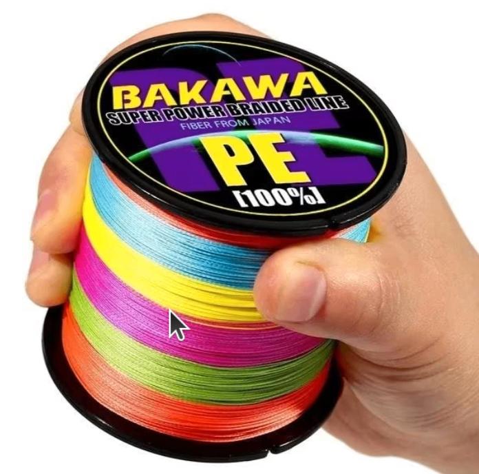 Bakawa gevlochten lijn 1000m - Verschillende diktes!, Ophalen of Verzenden, Nieuw