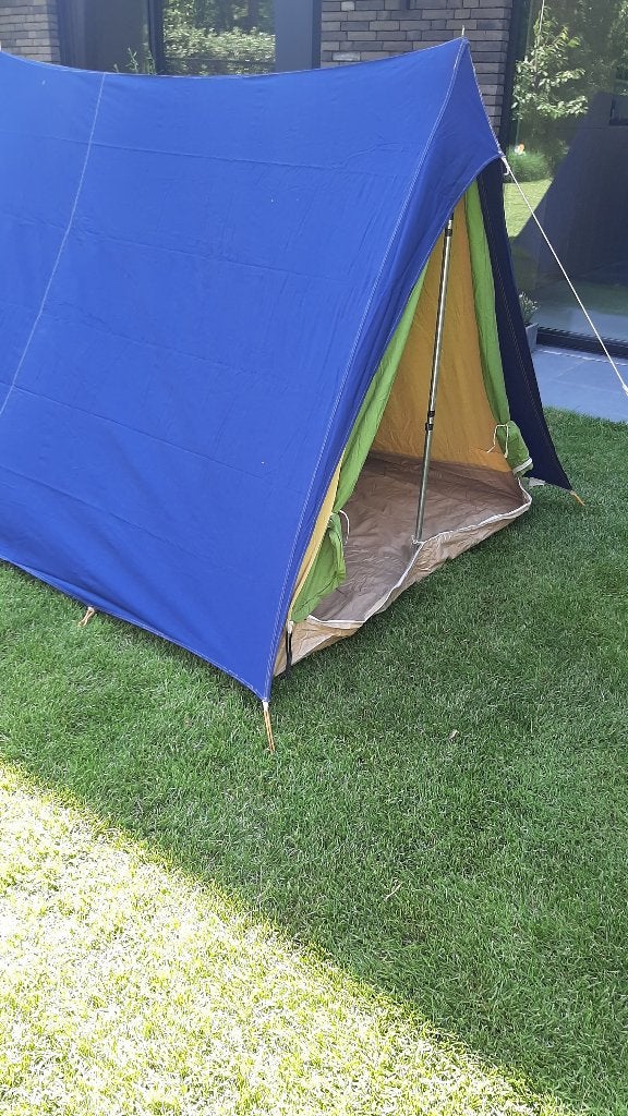 Tent Raclet 2 pers. + dubbele matras + 2 slaapzakken, Caravans en Kamperen, Tenten, Ophalen, Gebruikt, Tot en met 2