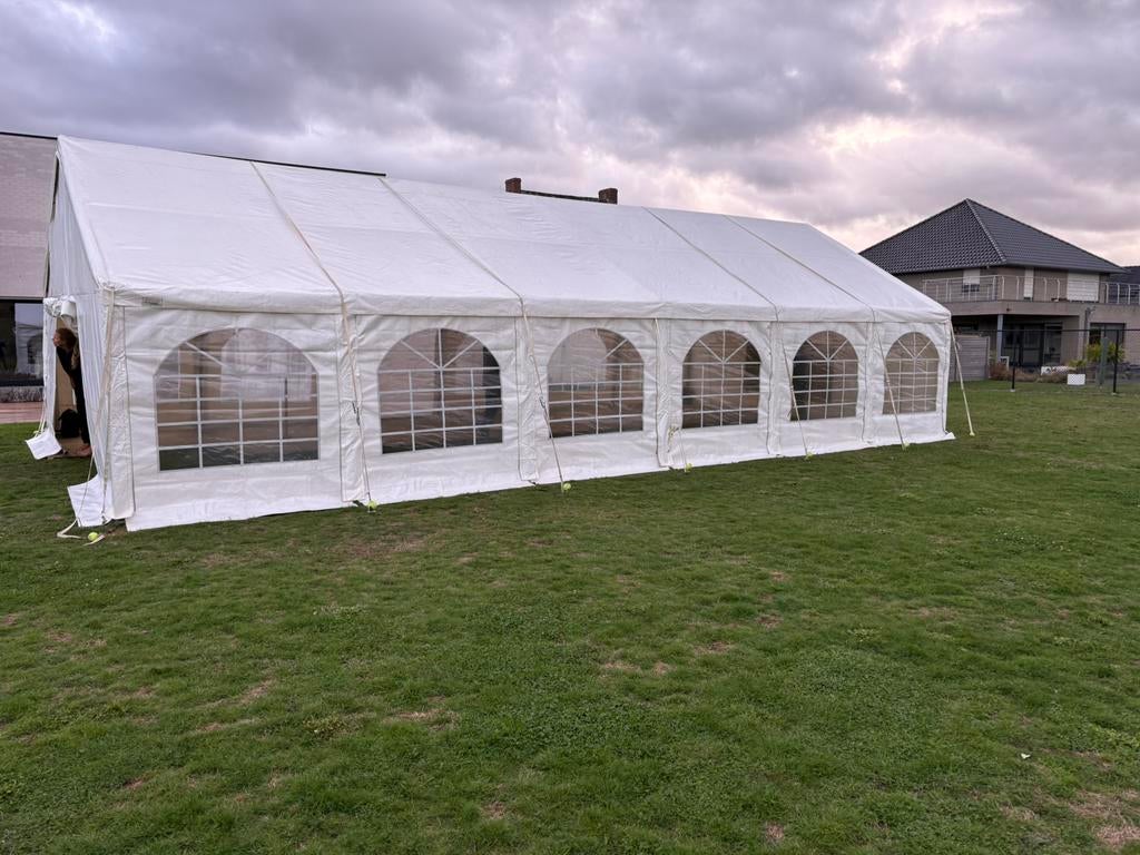 Partytent 6x12m te huur, Enlèvement, Utilisé, Tente de réception