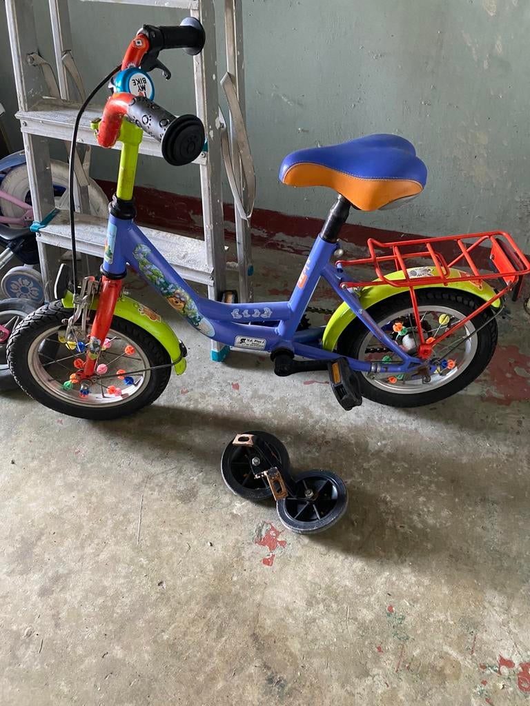 Kinderfiets, Fietsen en Brommers, Fietsen | Kinderfietsjes, Ophalen, Zijwieltjes, Gebruikt, Velgrem