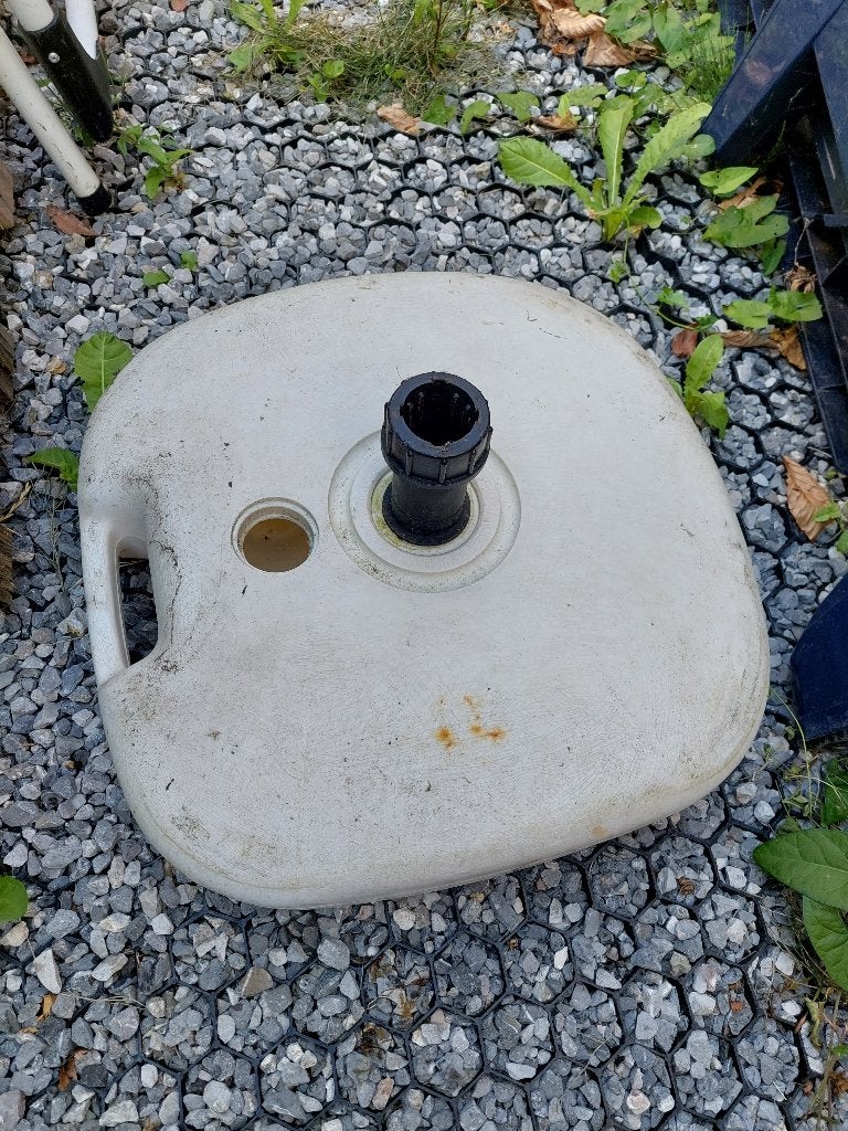 Paraplubak, Ophalen, Gebruikt, Parasolvoet, Waterdicht