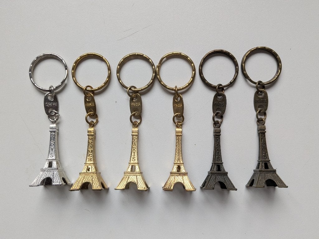 Parijs Eifeltoren sleutelhangers, Ophalen of Verzenden, Zo goed als nieuw, Stad of Land
