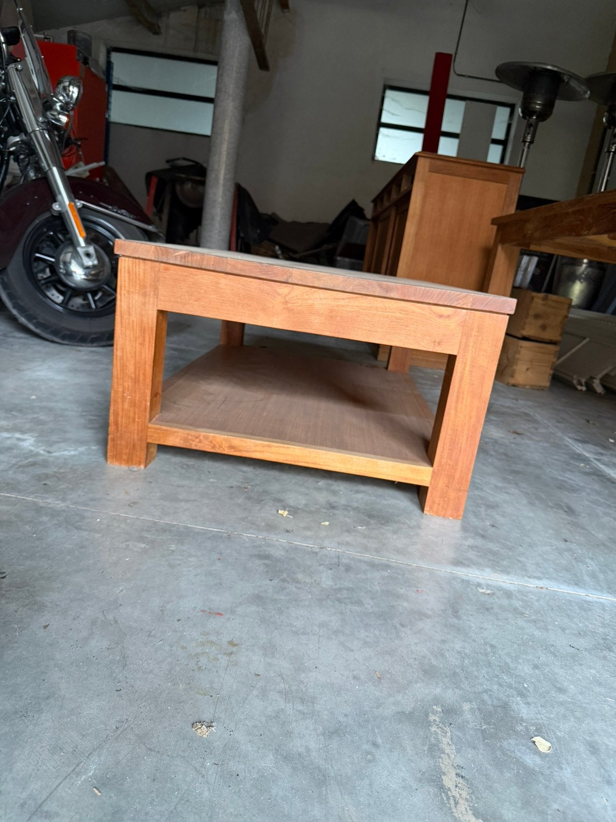 Table basse en teck, Maison & Meubles, Enlèvement, Comme neuf
