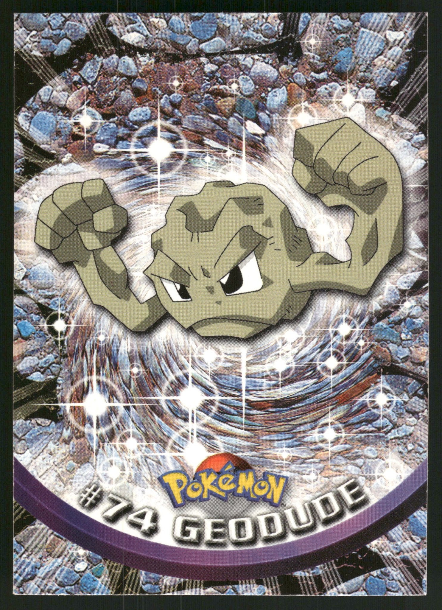 Geodude 74/144 - Topps Series 1 (EX), Hobby en Vrije tijd, Verzenden