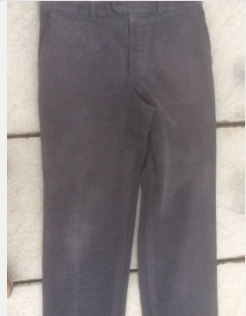 Fluwelen broek maat 46, Kleding | Heren, Broeken en Pantalons, Ophalen of Verzenden, Zo goed als nieuw, Maat 48/50 (M), Grijs