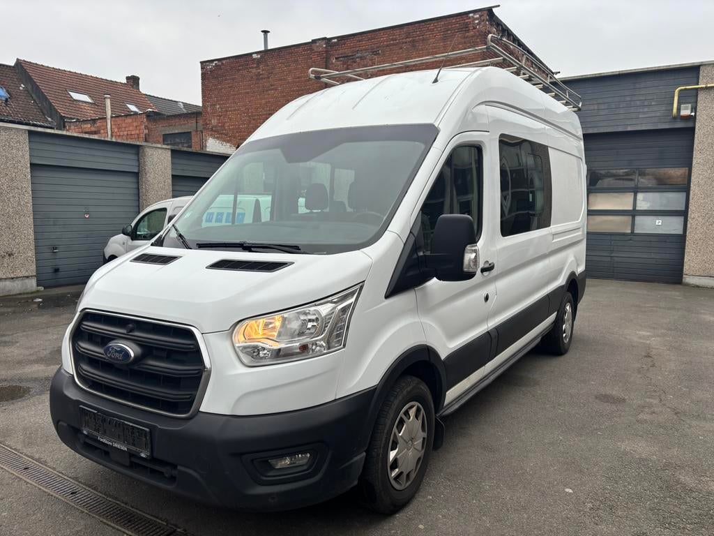 Ford Transit Custom dubbel cabine!/2020/Euro6/191000km/Navi, Auto's, Bestelwagens en Lichte vracht, Voorwielaandrijving, Stof