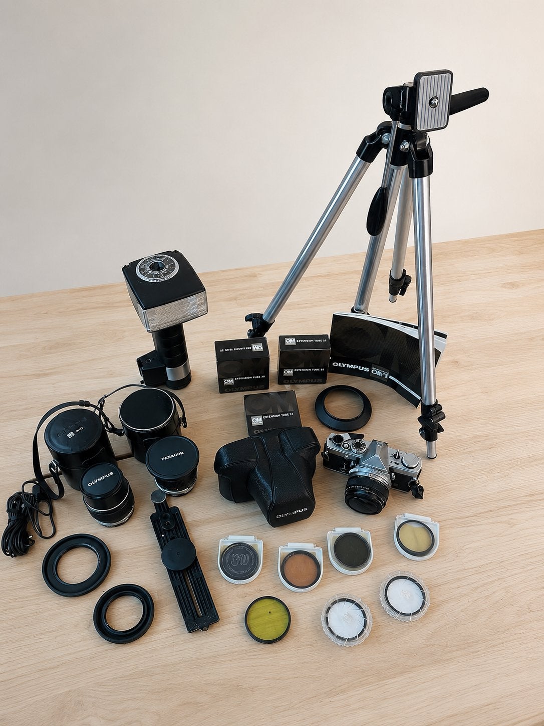 Olympus OM-1 + 3 lenzen + accessoires + handleiding, Audio, Tv en Foto, Camera, Ophalen, Gebruikt