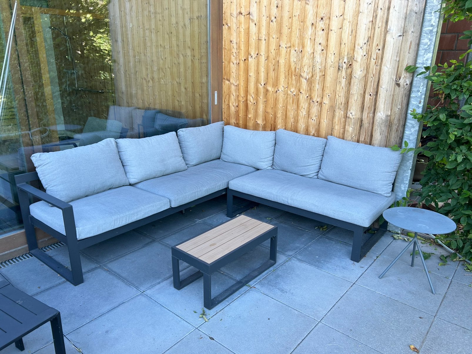 Lounge zithoek met tafeltjes, Jardin & Terrasse, Enlèvement, Utilisé