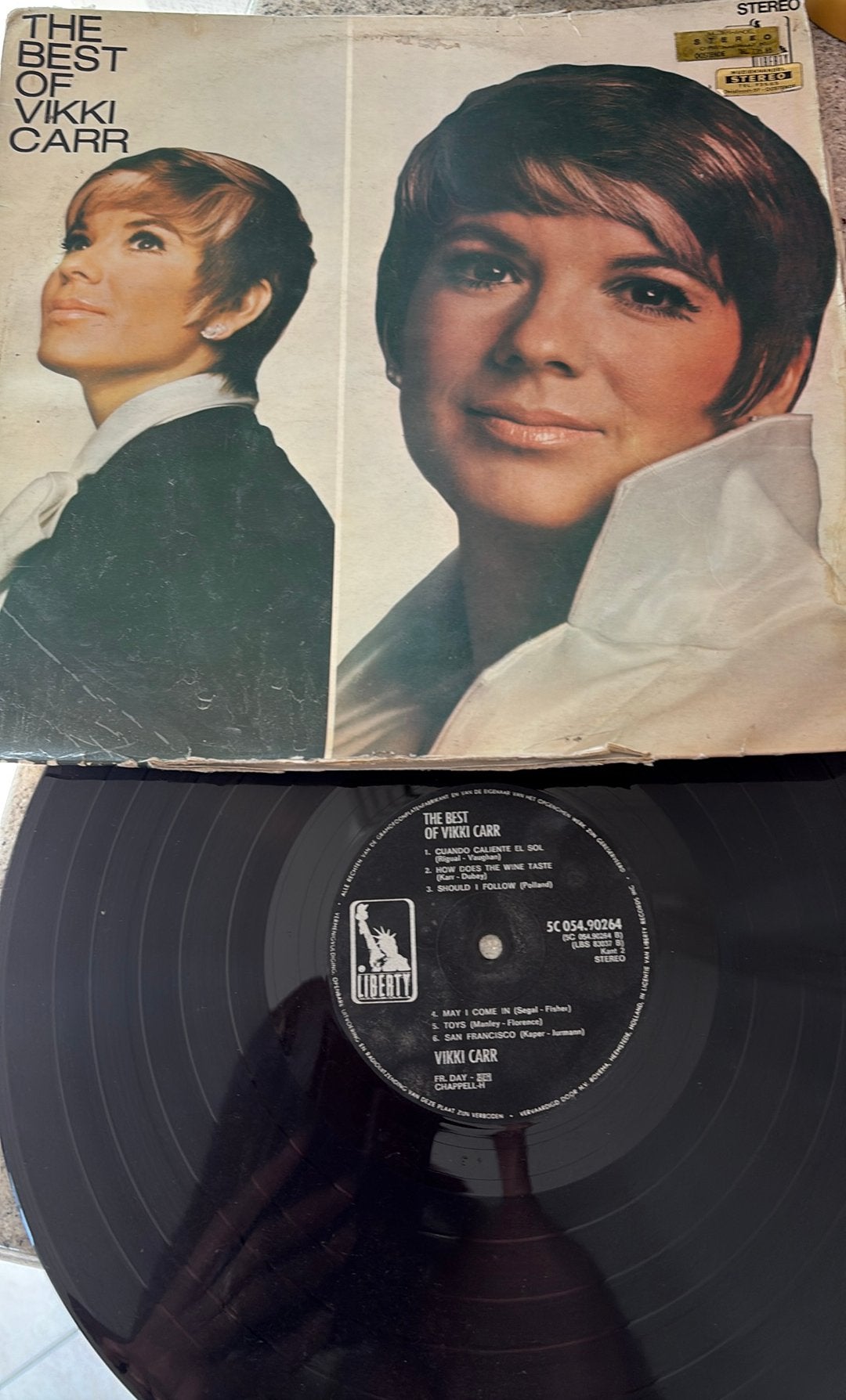 The best of Vikki Carr LP vinyl elpee langspeelplaat 1+8 bij, Ophalen, Gebruikt
