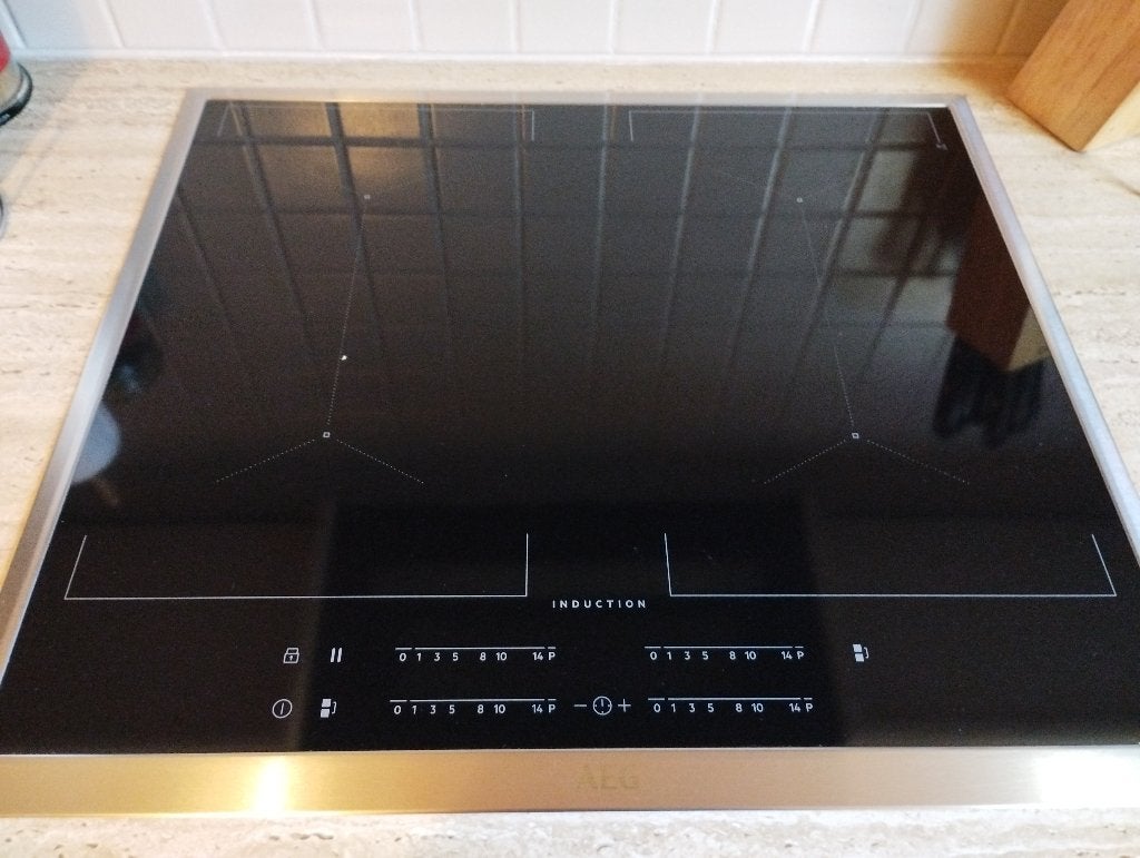 Inductie kookplaat, Elektronische apparatuur, Ophalen, 4 kookzones, Zo goed als nieuw, Inbouw