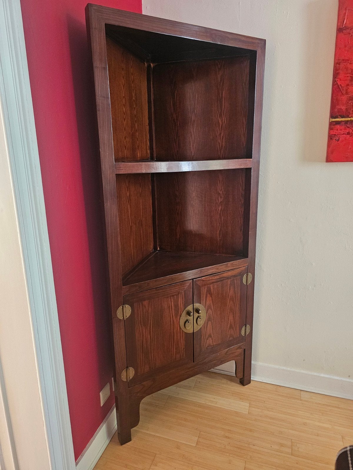 meuble de coin style asiatique, Enlèvement, Autres essences de bois, 150 à 200 cm