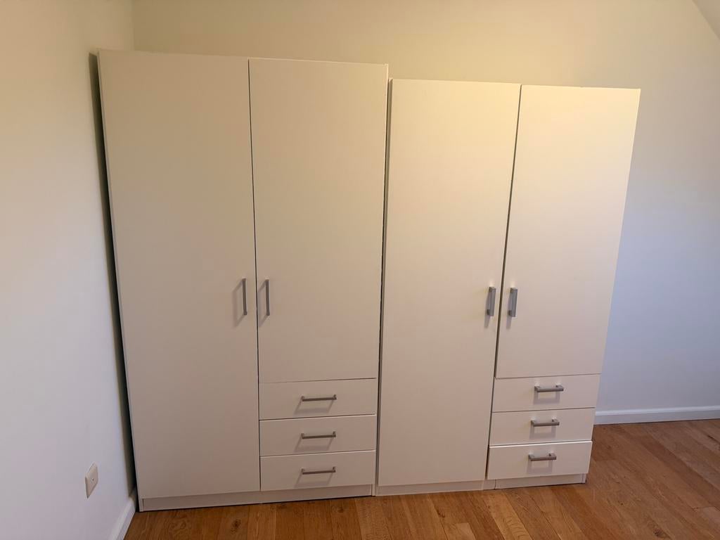 GRATIS – 2 Witte Kasten – Goede Staat, Maison & Meubles, Armoires | Casiers, Comme neuf, Enlèvement