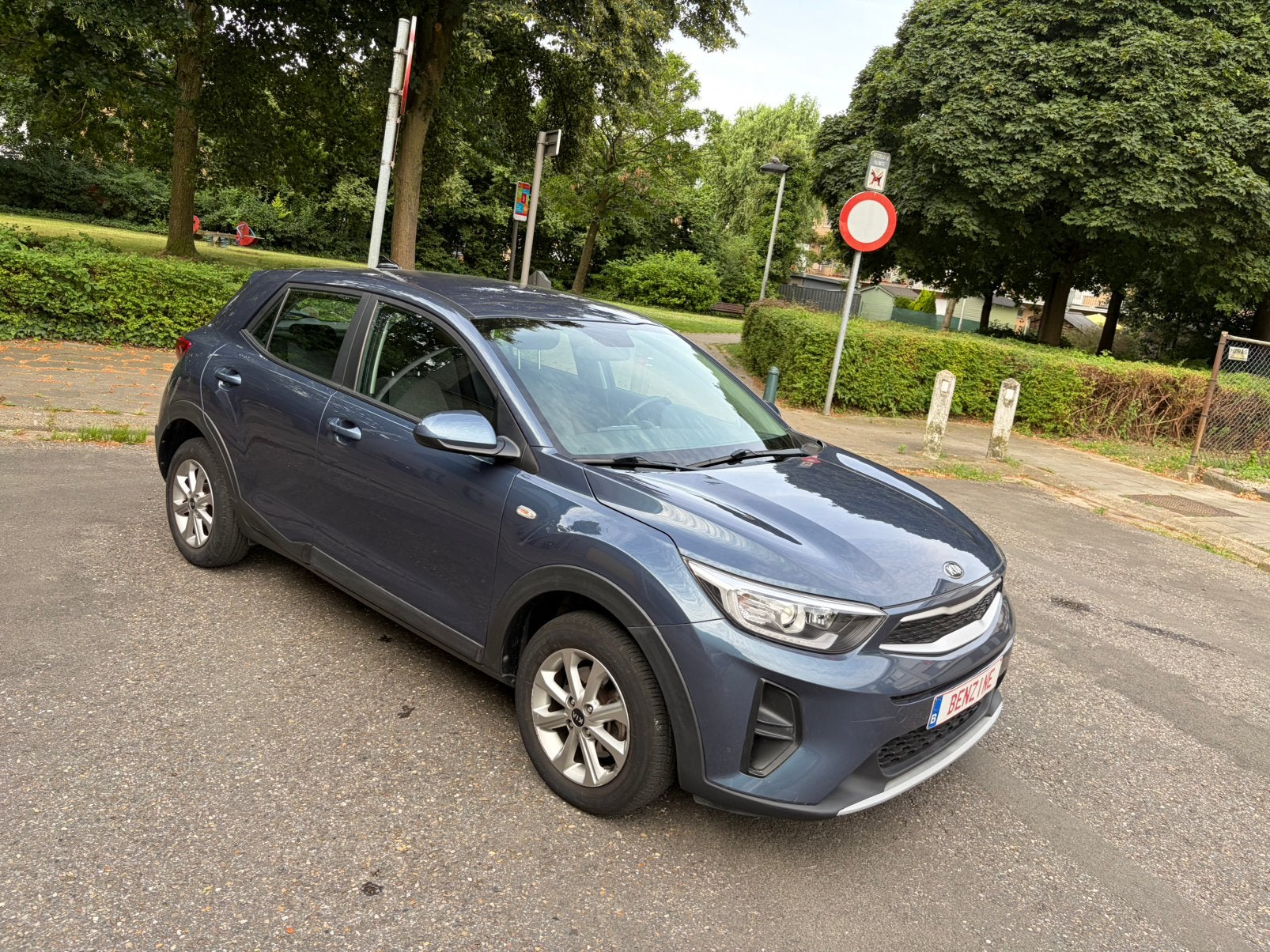 Kia Stonic 1.2 benz 51000km 2020 carplay Camera garantie, Auto's, Voorwielaandrijving, Testrit aan huis, 4 cilinders, Blauw