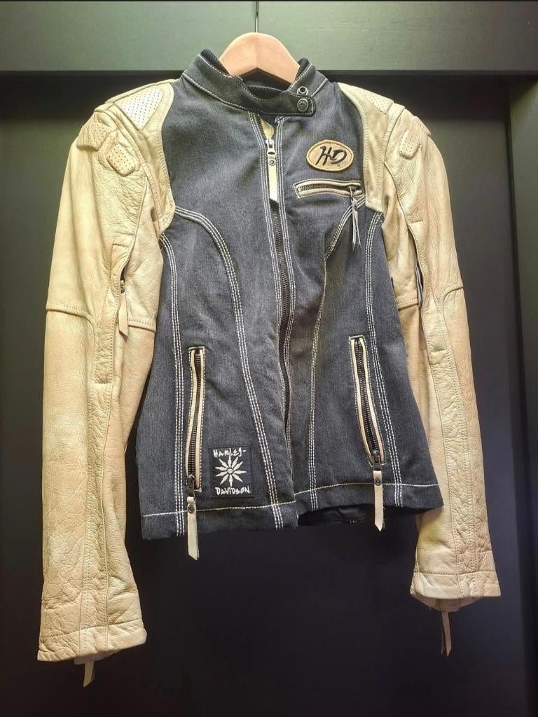 Originele Harley-Davidson jas maat S - amper gedragen, Harley Davidson, Beige, Ophalen of Verzenden, Zo goed als nieuw