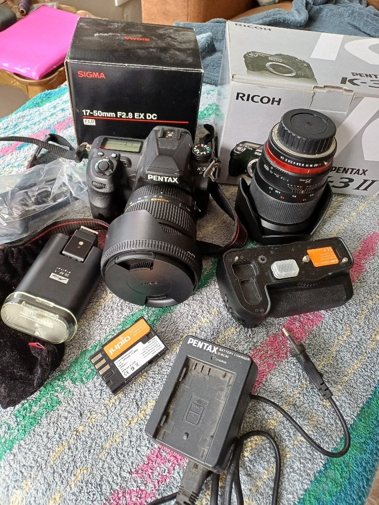 Pentax K3ii - Sigma zoom 17-50mm 2.8 EX DC HSM, Spiegelreflex, Geheugenkaart, Beeldstabilisatie, Ophalen of Verzenden