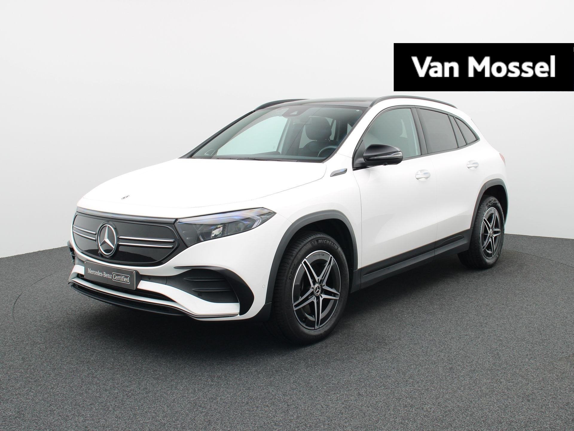 Mercedes-Benz EQA 250 AMG Line + PANORAMISCH DAK + CARPLAY +, Auto's, Mercedes-Benz, Dealer onderhouden, Stof, Gebruikt, Wit