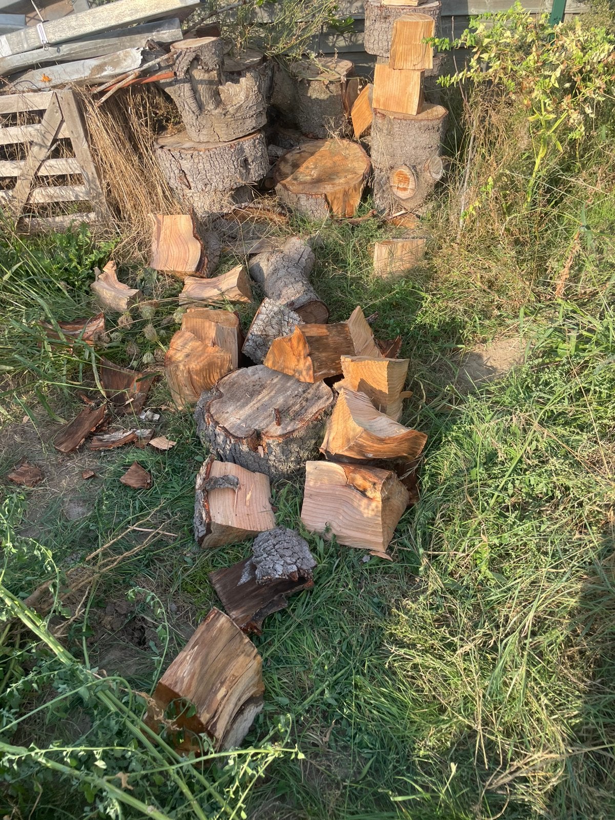 Gekliefd brandhout, Enlèvement