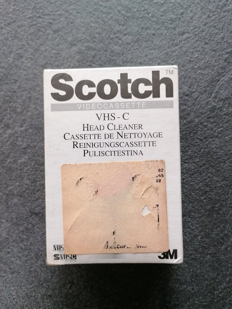 Gloednieuwe Scotch VHS-C Head cleaner cassette geseald, Enlèvement ou Envoi, VHS-C ou SVHS-C, Caméra