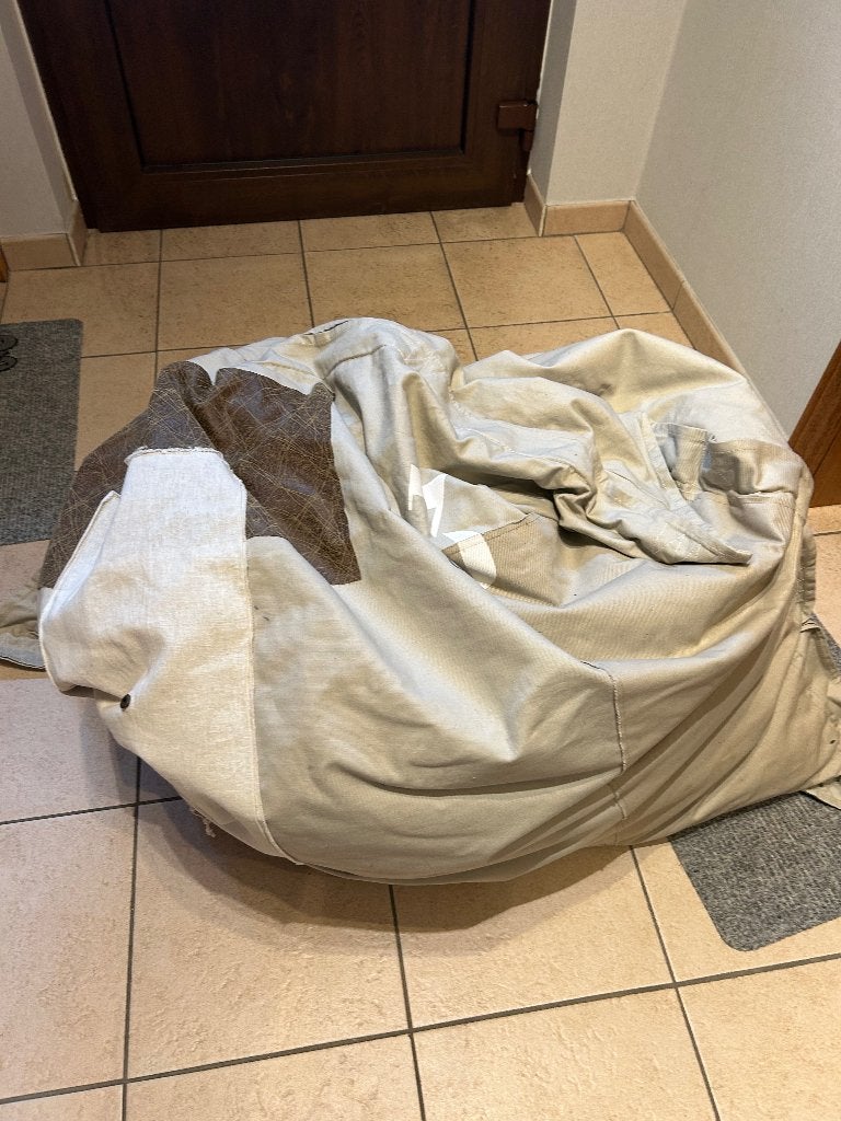 pouf, Enlèvement, Utilisé, Brun, Pouf
