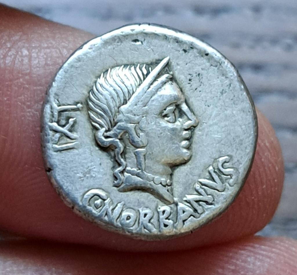 Romeinse Republiek - Norbanus zilveren denarius, Postzegels en Munten, Munten | Europa | Niet-Euromunten, Losse munt, Overige landen