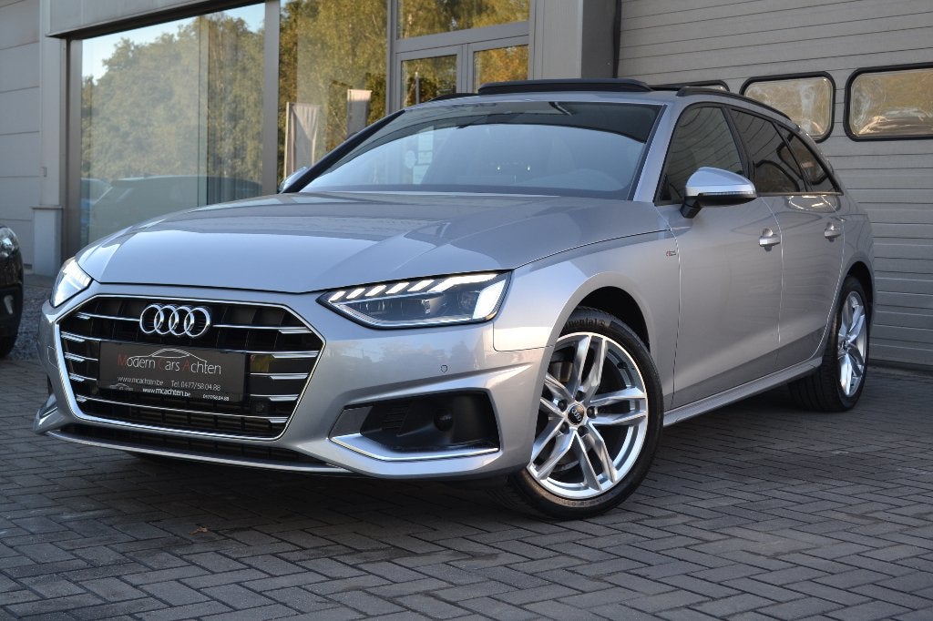 Piano Audi A4 Avant 2.0 TFSI « S-Line » * Cuir * 1ère pièce., Autos, Cuir, Argent ou Gris, Achat, Entreprise