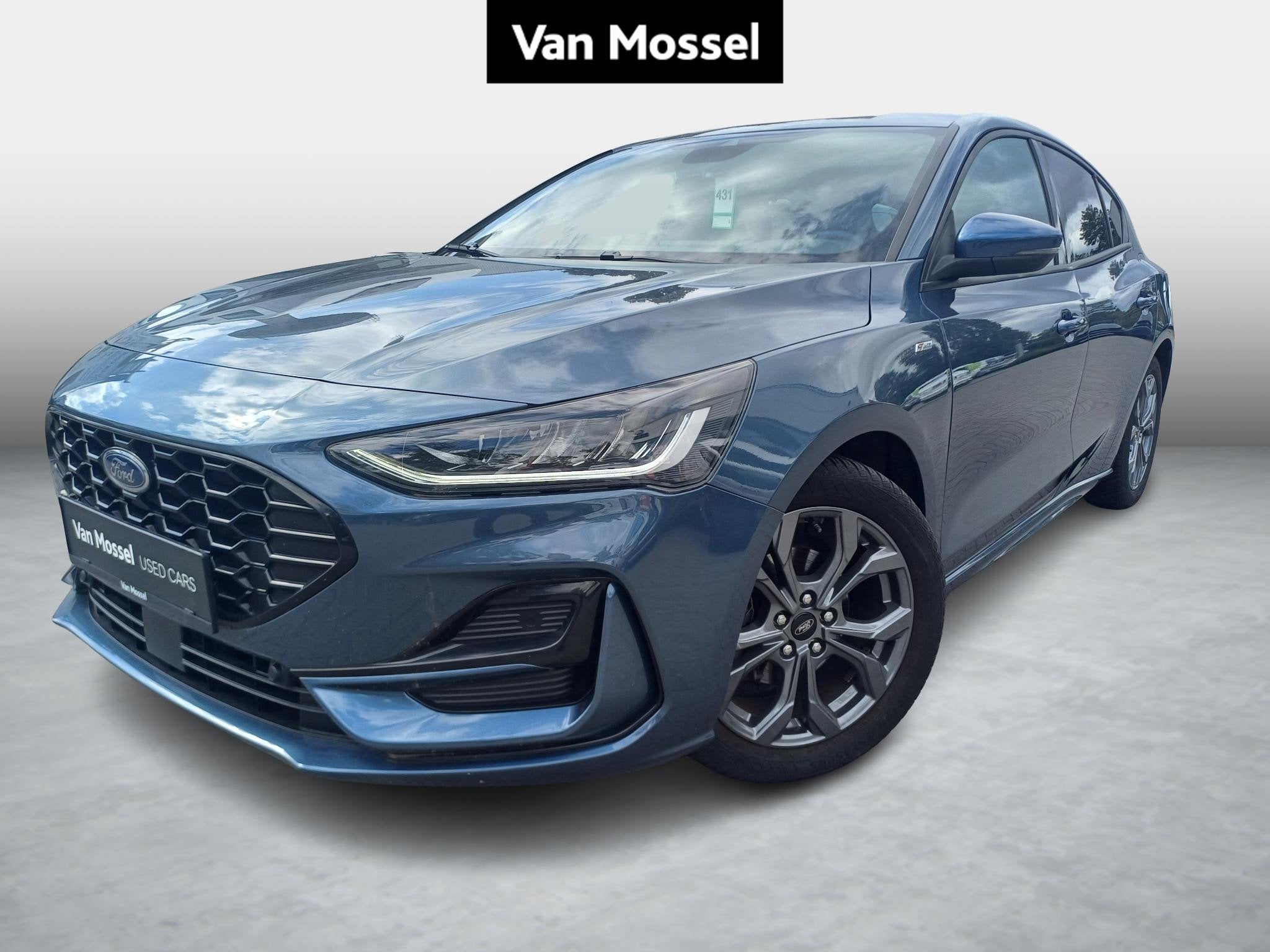 Ford Focus ST Line - Winterpack - Camera, Auto's, Stof, Gebruikt, Blauw, Bedrijf