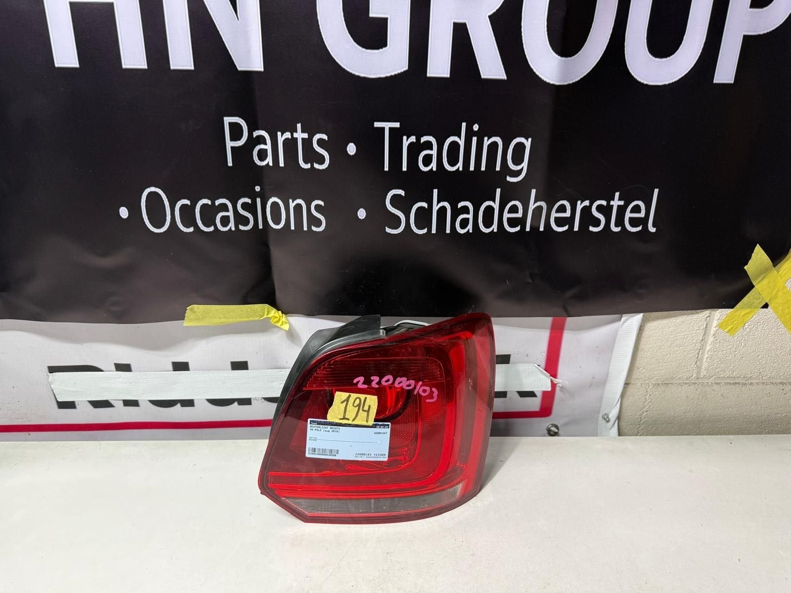 volkswagen polo achterlicht rechts, Auto-onderdelen, Gebruikt, -, -, Ophalen of Verzenden