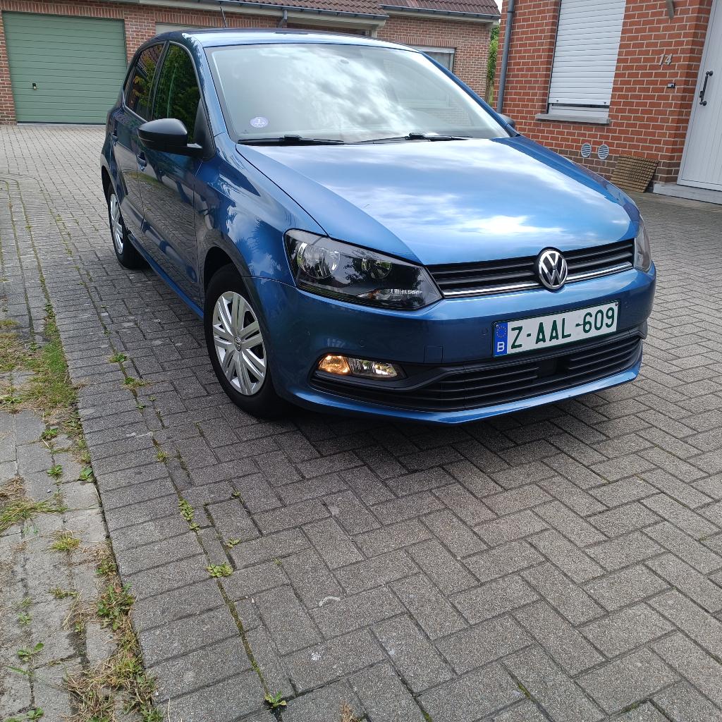 VW polo,perfekt onderhouden,999cc,44kw,5 deurs,airco, Auto's, Voorwielaandrijving, Blauw, Bedrijf, 3 cilinders