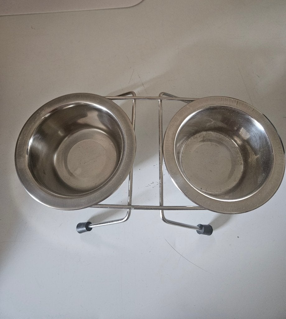 Voer/drinkbak kat, Dieren en Toebehoren, Kattenvoerbakken en Drinkbakken, Ophalen, Zo goed als nieuw