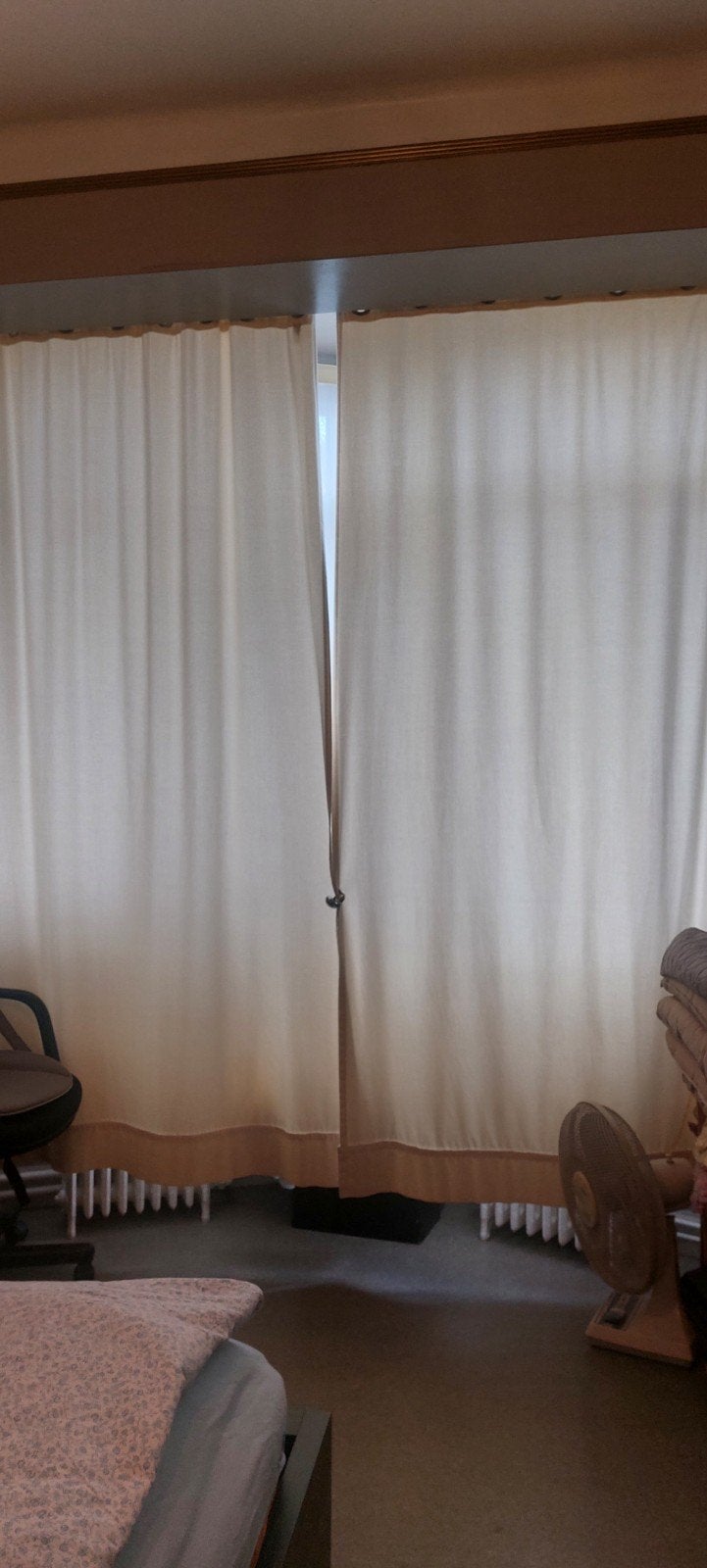rideaux beige velours, Enlèvement