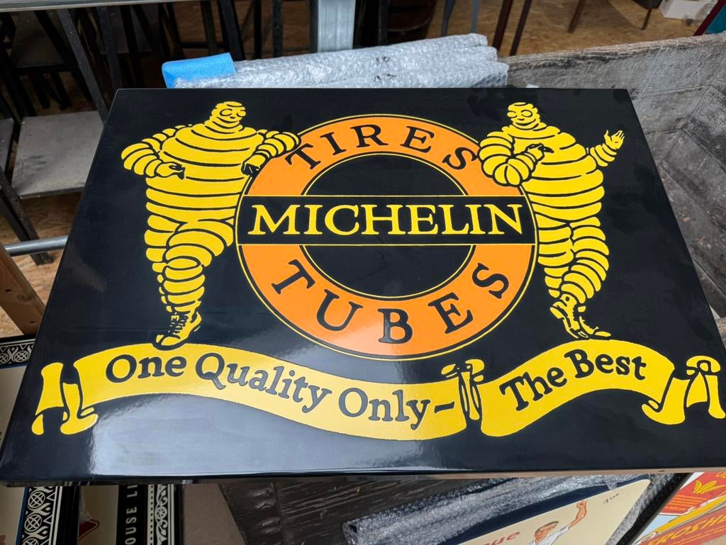 Plâque émaillée Michelin, Enlèvement ou Envoi, Comme neuf