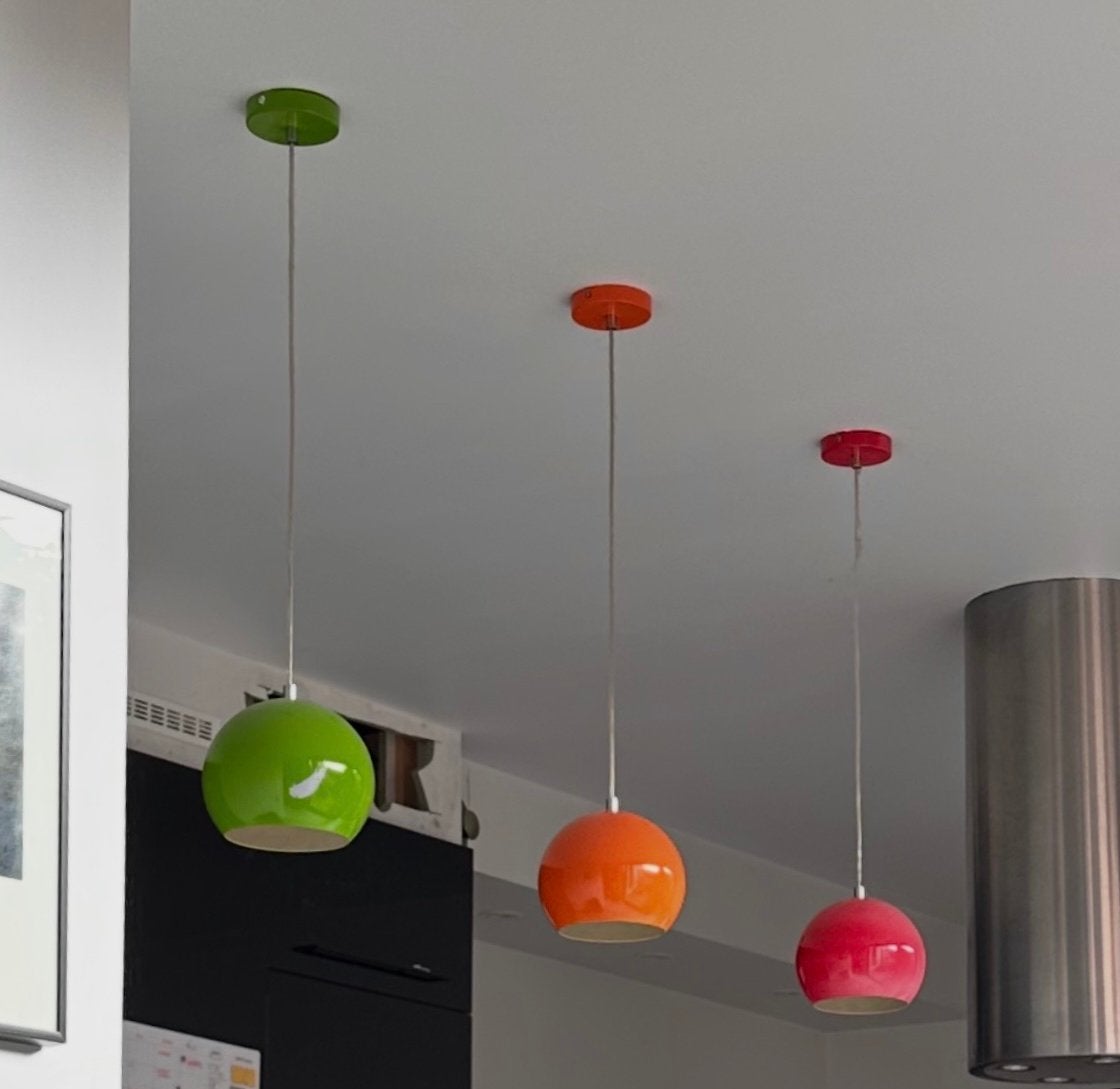 3 Frandsen Design Ball Hanglampen, Huis en Inrichting, Ophalen, Gebruikt, Metaal, Design
