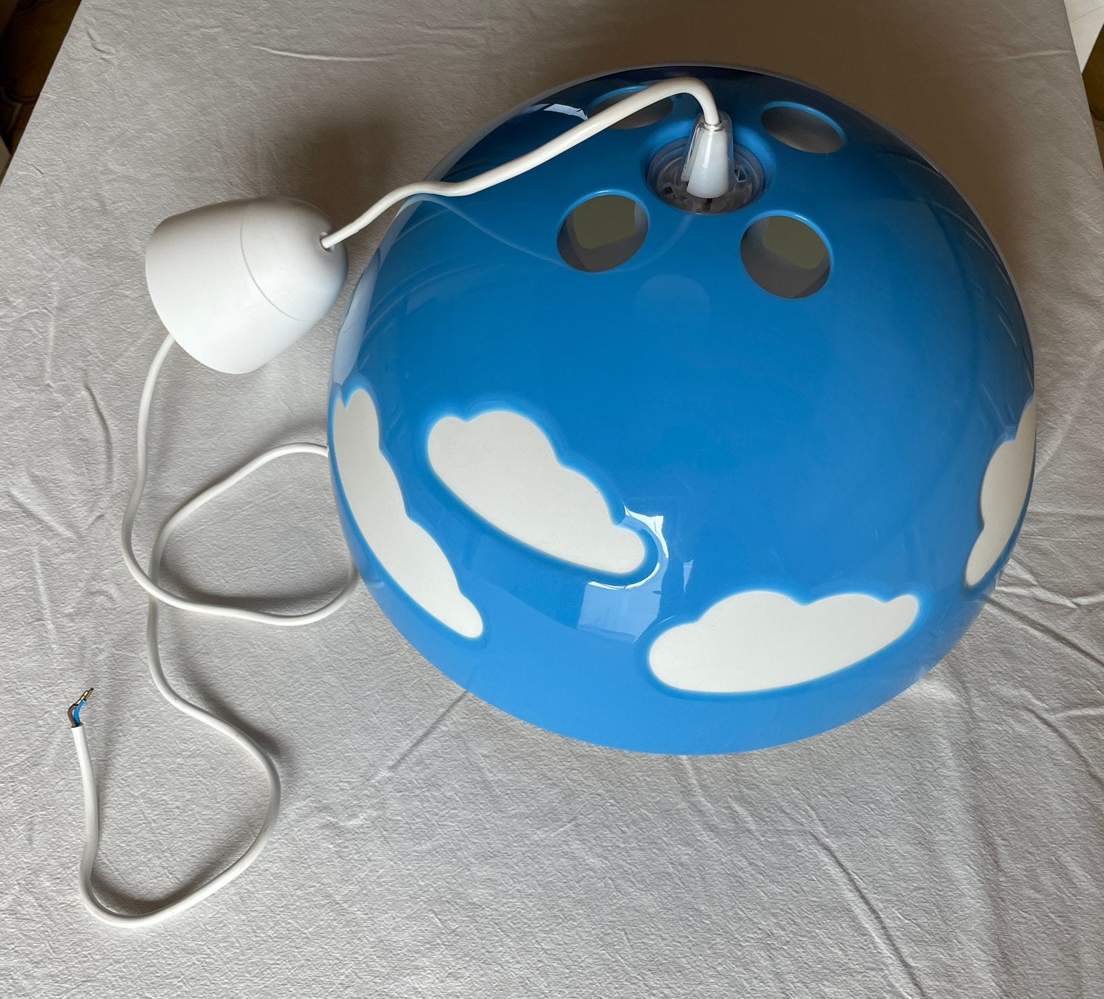 Hanglamp wolken / clouds / nuages Skojig IKEA, Huis en Inrichting, Blauw, Kunststof, Gebruikt, Hanglamp