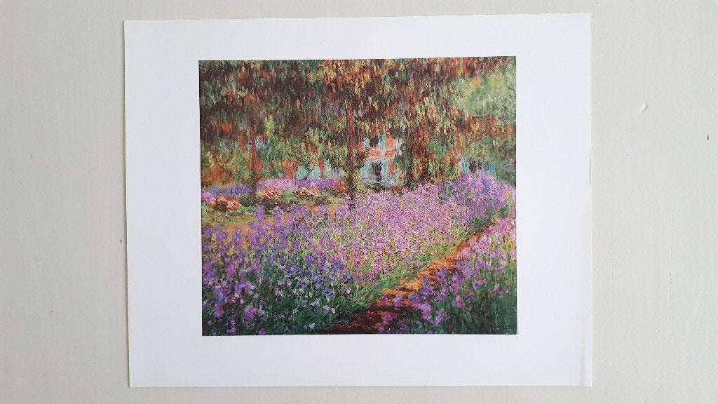 print / Claude Monet / Le jardin à Givency, Antiek en Kunst, Kunst | Schilderijen | Klassiek, Ophalen of Verzenden, Impressionistisch
