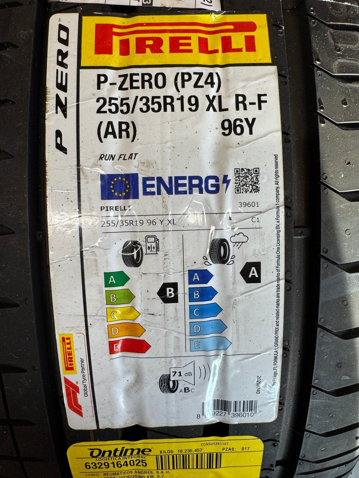 Pirelli Pzero (PZ4) Sport 255/35 R19 96Y XL, 255 mm, Nieuw, Band(en), Personenwagen