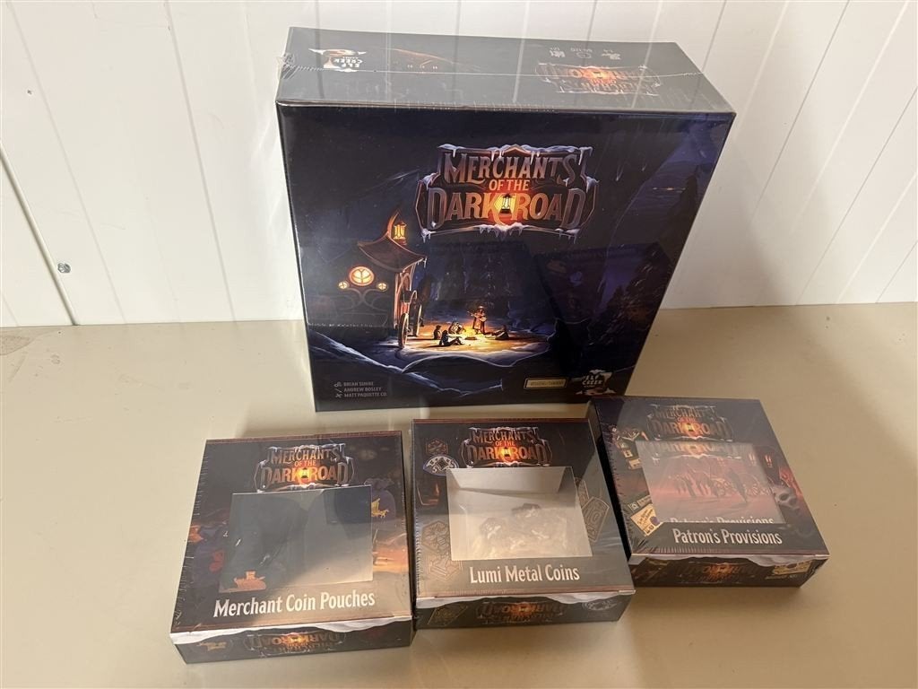 Bordspel - Merchants Of The Dark Road Kickstarter Deluxe Bun, Hobby en Vrije tijd, Gezelschapsspellen | Bordspellen, Ophalen of Verzenden