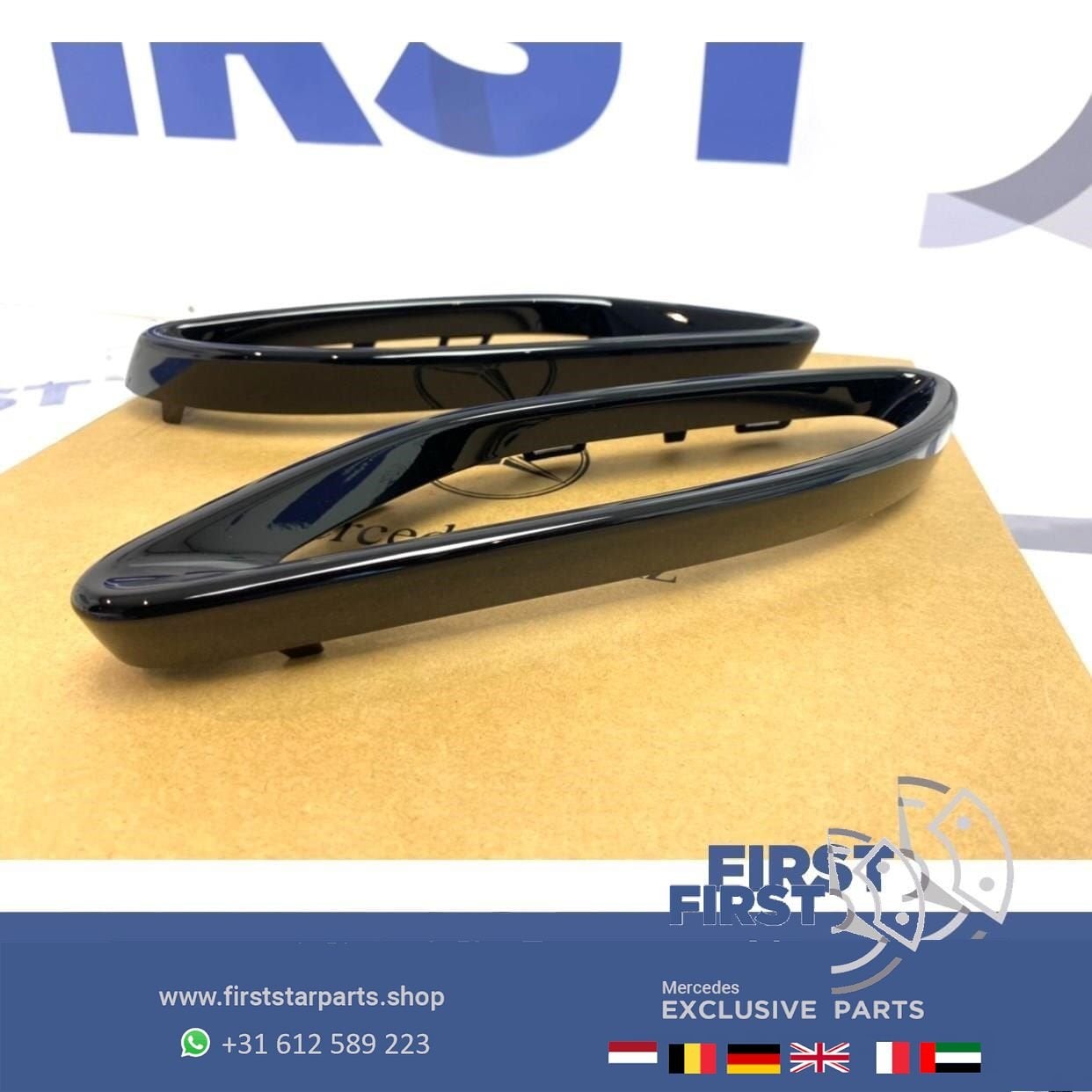 AMG LINE UITLAAT SIERLIJSTEN ZWART L/R Mercedes A B C CLA GL, Utilisé, -, -, Enlèvement ou Envoi