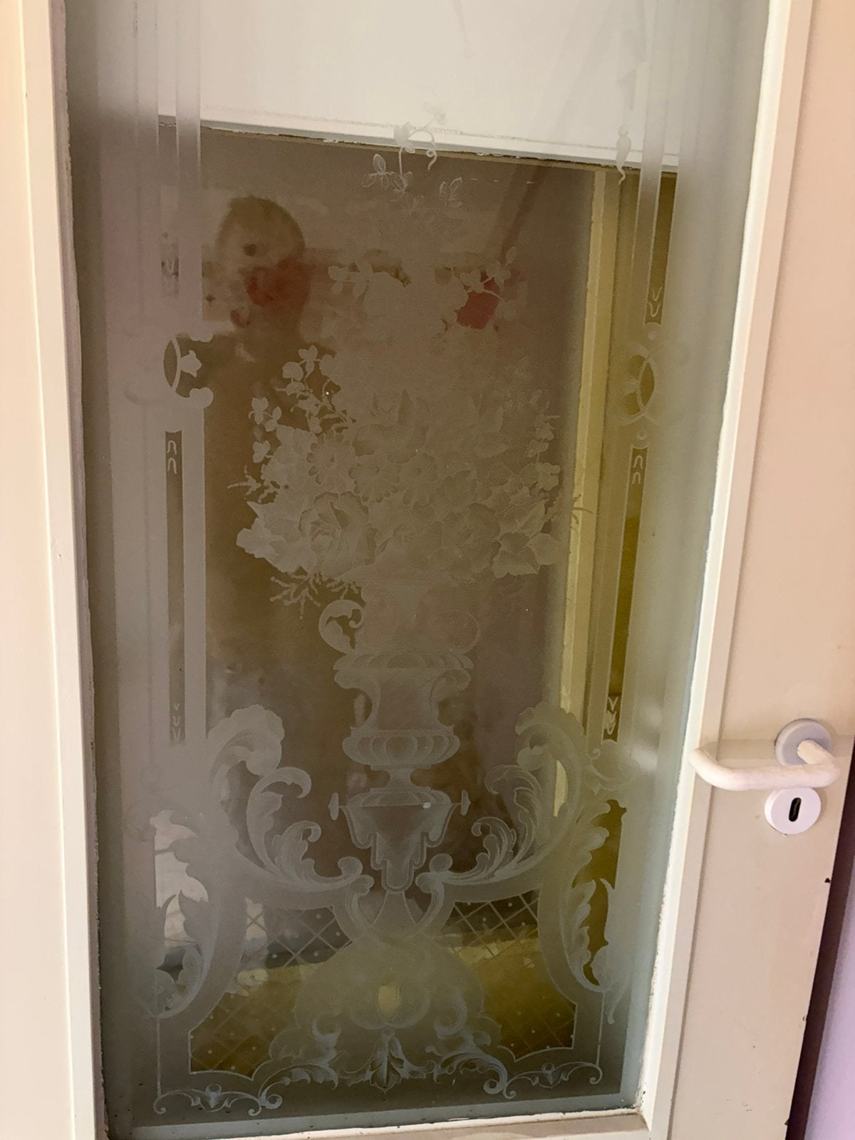 Deur met geëtst glas 3 stuks, Enlèvement, Utilisé
