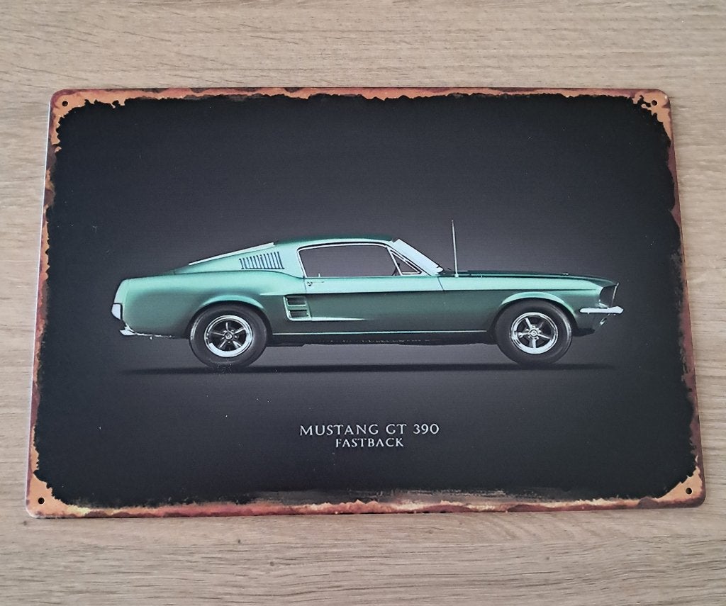 Ford Mustang GT metalen bord., Enlèvement ou Envoi, Neuf, Voitures