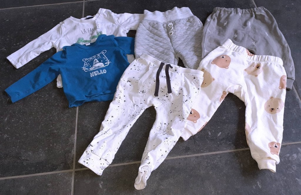 Baby kleding 6 stuks 62-68, Enlèvement ou Envoi, Neuf, Garçon ou Fille, Ensemble