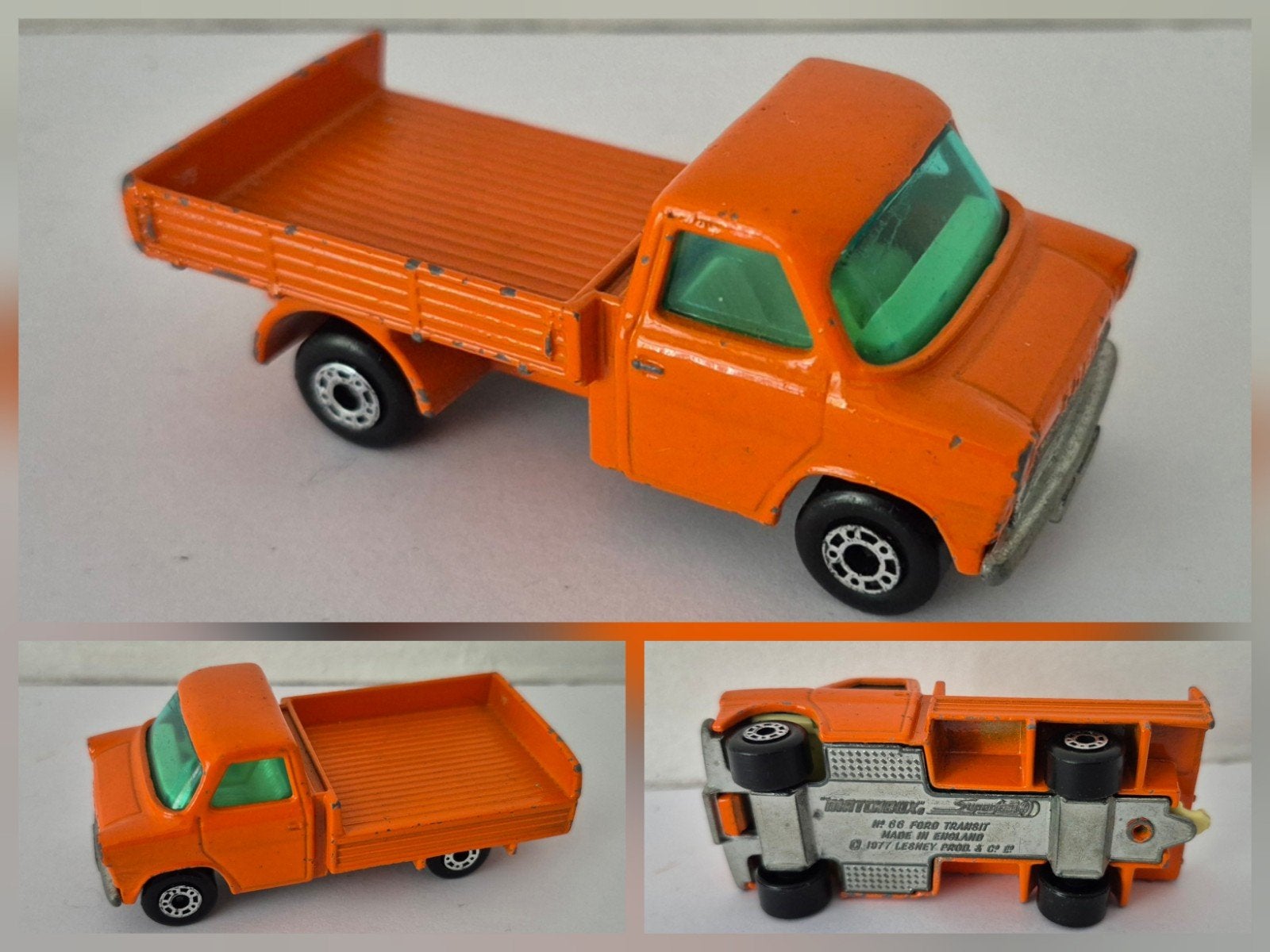 Matchbox SF 66-C 1977 Ford Transit, Enlèvement ou Envoi, Utilisé, Bus ou Camion