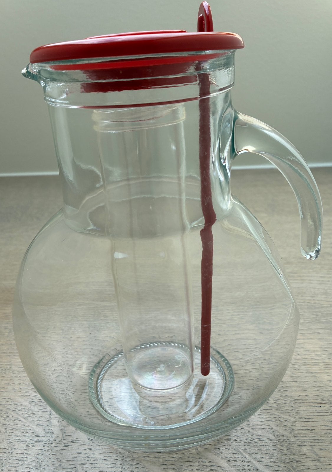 Carafe en verre, Maison & Meubles, Cuisine | Vaisselle, Enlèvement ou Envoi, Comme neuf, Verre, Pichet