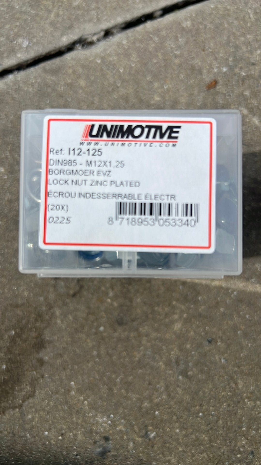 Borgmoeren12 mmx 1,25, Motoren, Ophalen, Nieuw