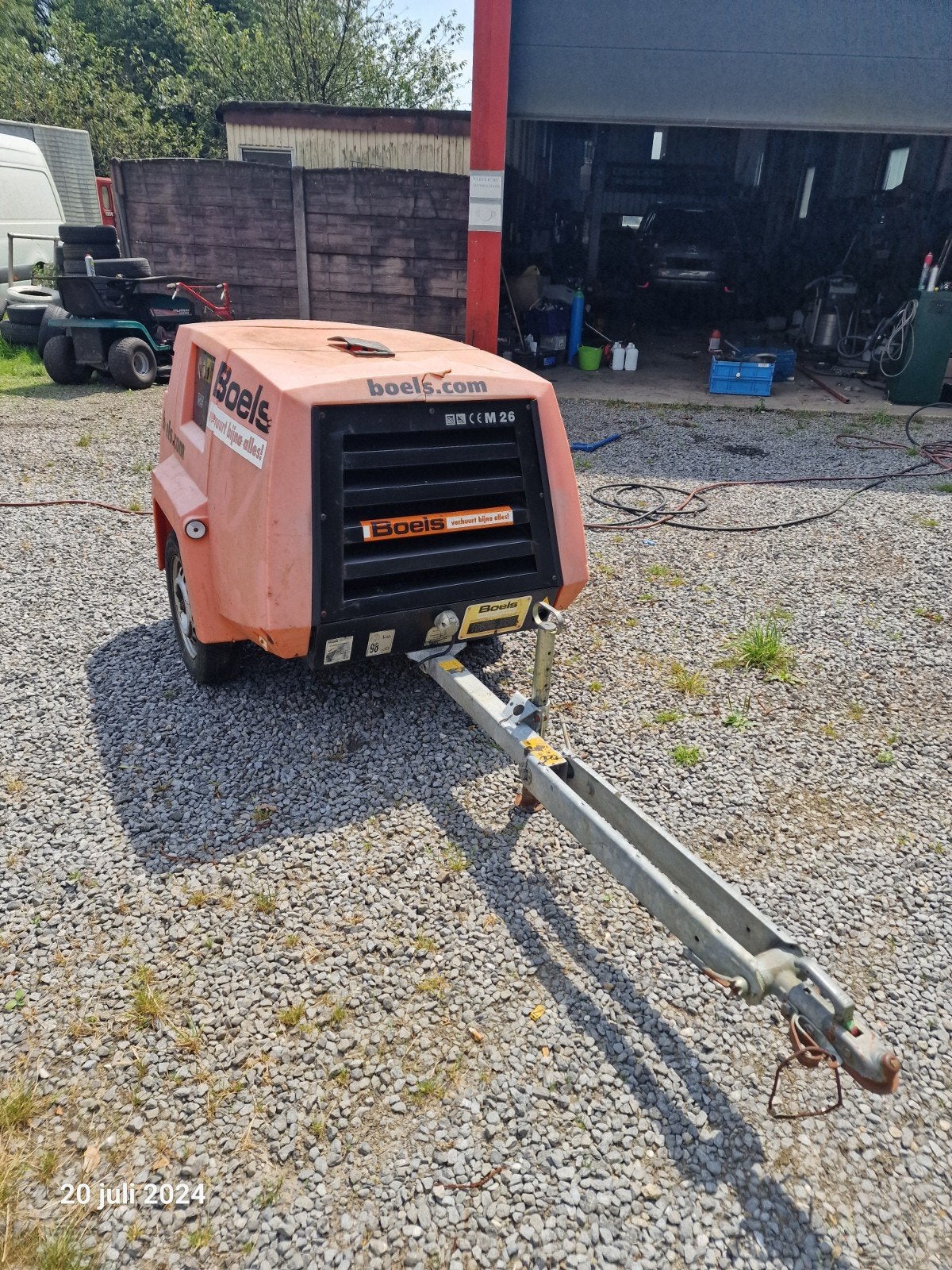 Kaeser m26 mobiele compressor met straalketel, Bricolage & Construction, Compresseurs, Enlèvement